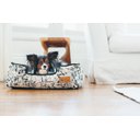 P.L.A.Y. Pet Lifestyle and You Solstice Bolster Dog Bed with Removable Cover, Night Sky Black, Medium