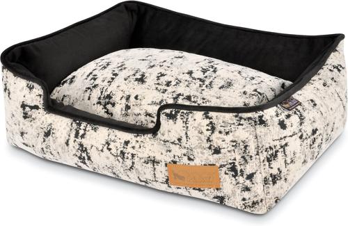 Show full view: P.L.A.Y. Pet Lifestyle and You Solstice Bolster Dog Bed with Removable Cover, Night Sky Black, Medium slide 3 of 5