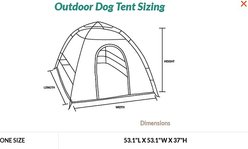 P.L.A.Y. Pet Lifestyle and You Scout & About Outdoor Dog Tent, Vanilla slide 2 of 5