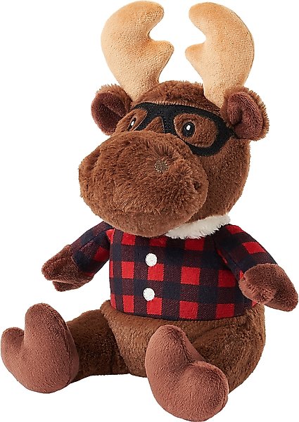 Frisco Fall Hipster Moose Plush Squeaky Dog Toy slide 1 of 4