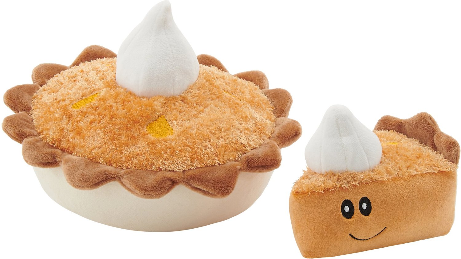 pumpkin pie dog toy