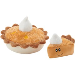 Frisco Fall Grandma Sophie's Pumpkin Pie 2-in-1 Plush Squeaky Dog Toy