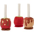 Frisco Fall Candy Apples Plush Squeaky Dog Toy, 3 count, 3 count
