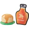 Frisco Fall Pancakes & Maple Syrup Plush Squeaky Dog Toy, 2 count