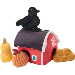Frisco Fall Farmhouse Hide & Seek Puzzle Plush Squeaky Dog Toy