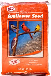 Valley Farms Striped Sunflower Seed Wild Bird Food, 25-lb bag