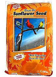 Valley Farms Black Oil Sunflower Seed Wild Bird Food, 25-lb bag
