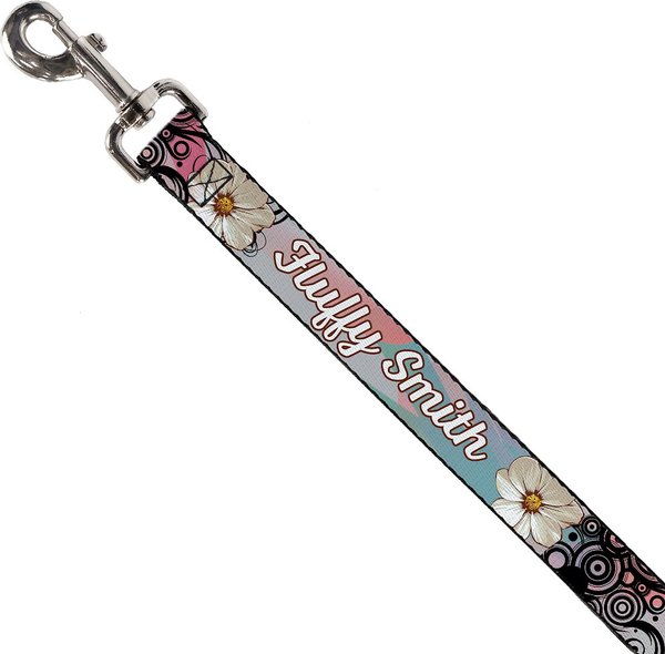 Buckle-Down Personalized Dog Leash, Flowers & Filigree slide 1 of 2