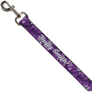 Buckle-Down Personalized Dog Leash, Hibiscus Collage