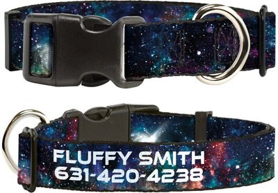 Buckle-Down Polyester Personalized Dog Collar, Galaxy Collage, slide 1 of 1