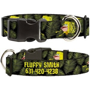 Buckle-Down Spongebob Squarepant Polyester Personalized Dog Collar