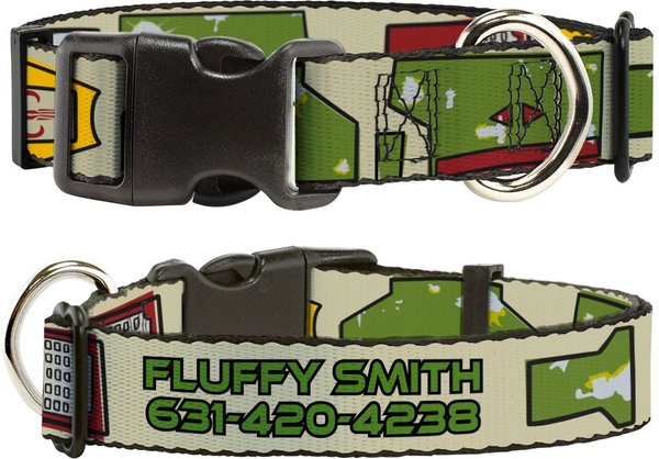 Buckle-Down Star Wars Boba Fett Polyester Personalized Dog Collar, Small slide 1 of 7