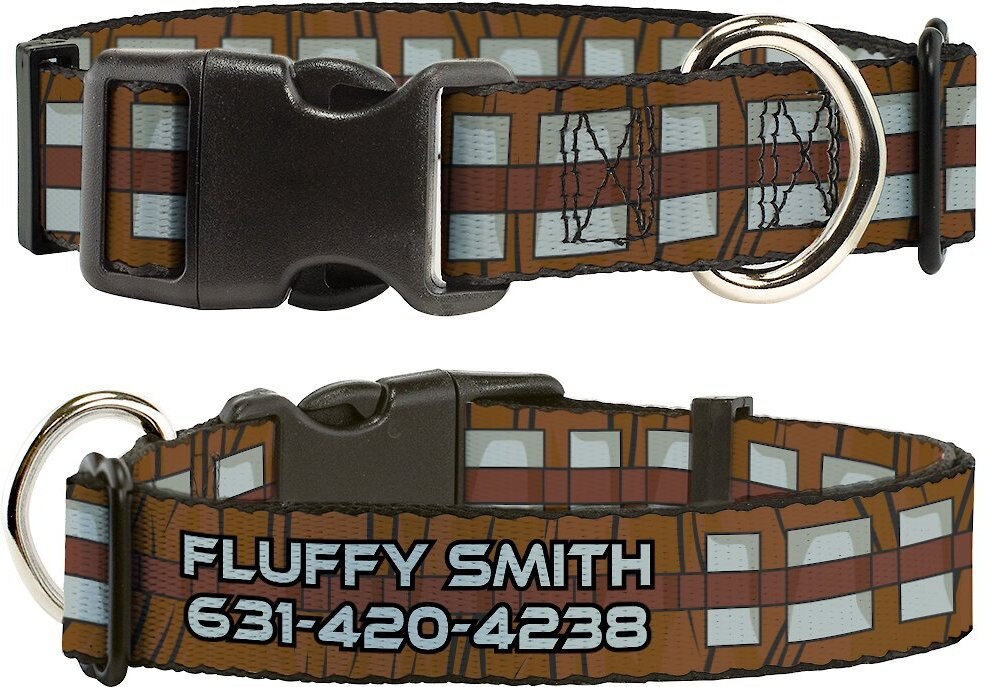 Buckle-Down Polyester Personalized Dog Collar