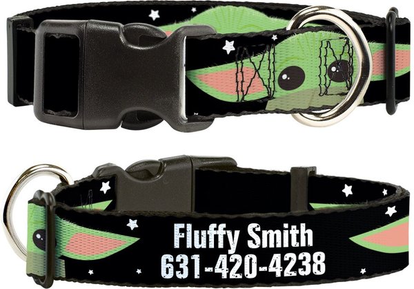 Buckle-Down Star Wars The Child Chibi Face Polyester Personalized Dog Collar, Small slide 1 of 7