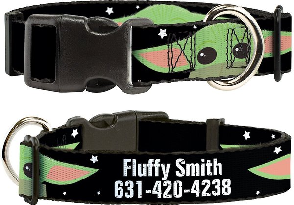 Buckle-Down Star Wars The Child Chibi Face Polyester Personalized Dog Collar, Medium slide 1 of 7