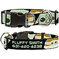 Buckle-Down Star Wars The Child Chibi Face Blocks Polyester Personalized Dog Collar, Medium