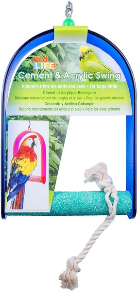 Penn-Plax Bird Life Cement & Acrylic Bird Swing, X-Large slide 1 of 3