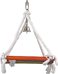 Penn-Plax Bird Life Rope & Wood Swing Bird Toy