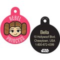 Quick-Tag Star Wars Rebel Princess Leia Circle Personalized Dog & Cat ID Tag