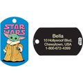 Quick-Tag Star Wars The Mandalorian's The Child Baby Yoda Military Personalized Dog & Cat ID Tag