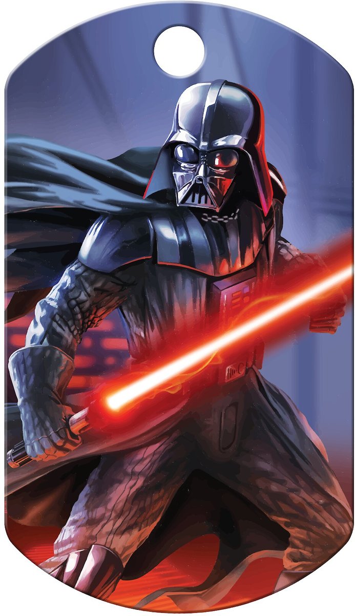QUICK-TAG Star Wars Darth Vader Military Personalized Dog & Cat ID Tag ...