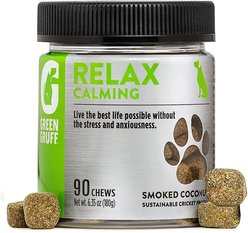 Green Gruff Relax Calming Smoked Coconut Flavor Soft Chew Dog Supplement, 90 count slide 1 of 8
