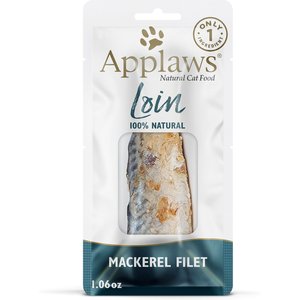 Applaws Loin Mackerel Filet Grain-Free Cat Treats, 1.06-oz loin, case of 12