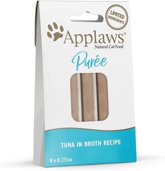 APPLAWS Puree Tuna Grain Free Lickable Cat Treats 8 count 0.25oz