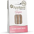 Applaws Purée Salmon Grain-Free Lickable Cat Treats, 8 count, 0.25oz pouch, case of 10