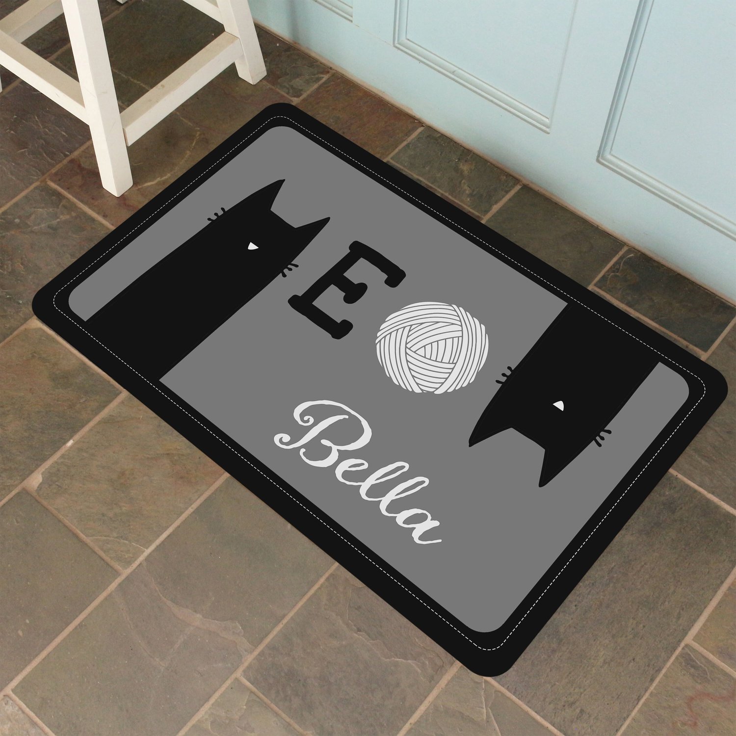 Bungalow Flooring by Dean Russo Greyhound Personalized Floor Mat