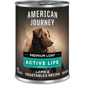 American Journey Active Life Formula Lamb & Garden Vegetables Recipe Canned Dog Food, 12.5-oz, case of 12