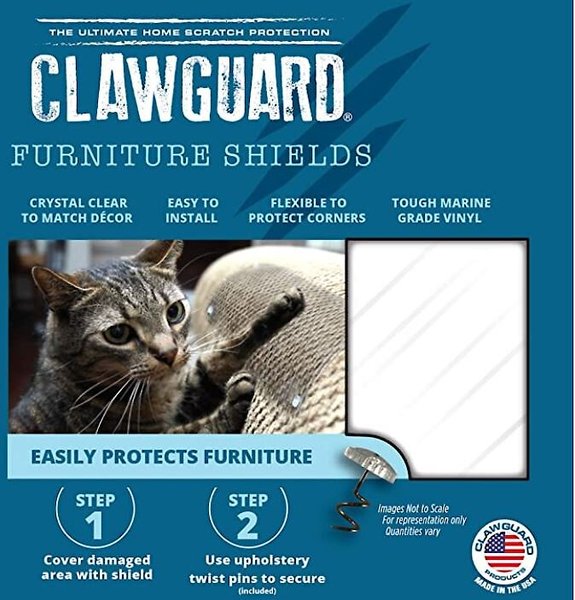 CLAWGUARD Furniture Scratch Shields, 2 count, Small slide 1 of 8