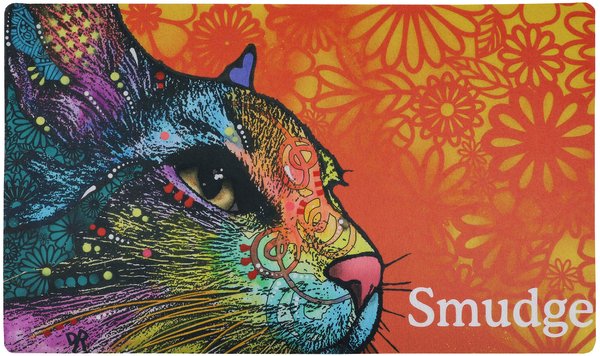Drymate Dean Russo Smudge Personalized Cat Placemat slide 1 of 3