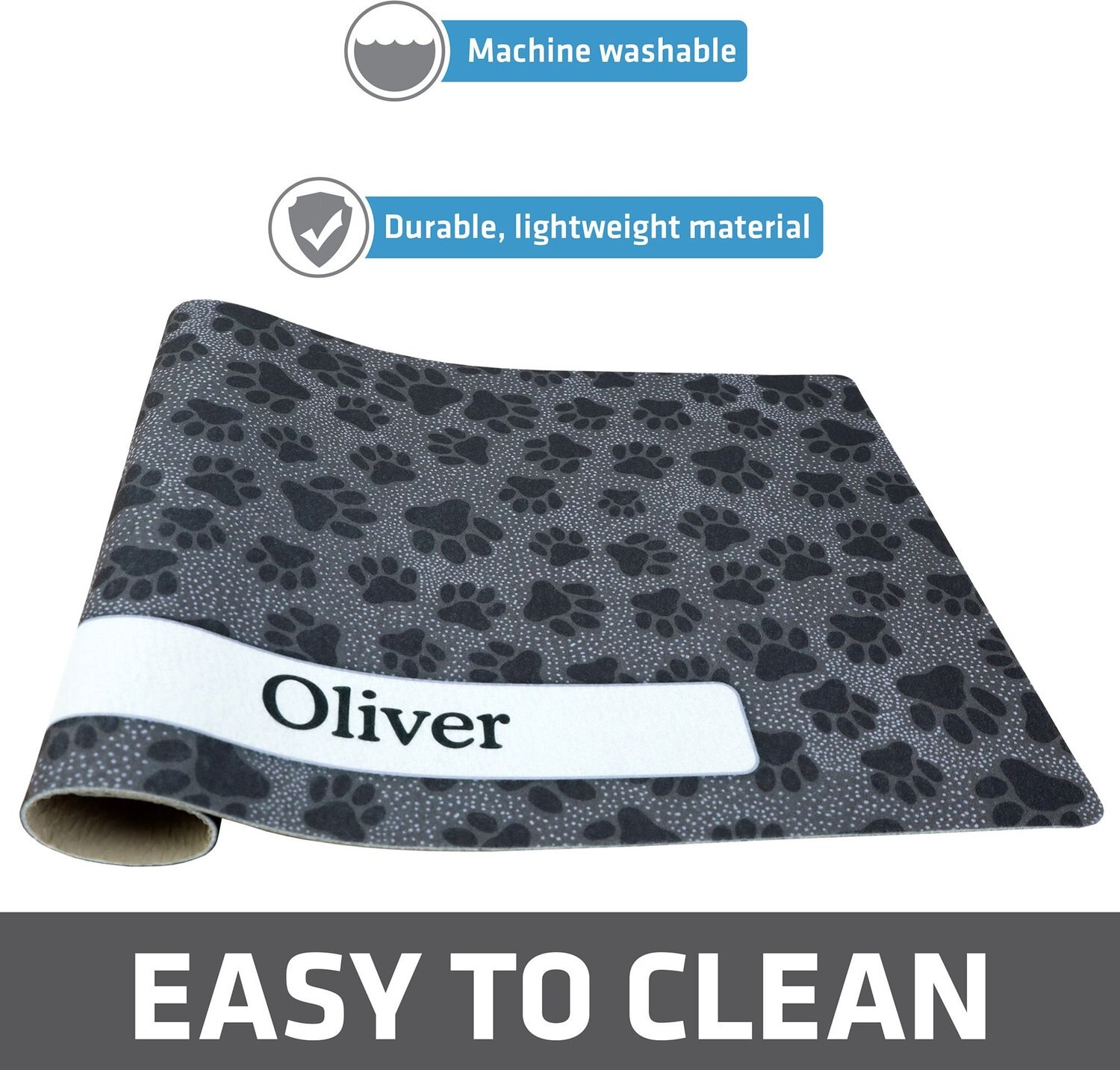 Drymate Paw Dots Pet Bowl Dog & Cat Place Mat