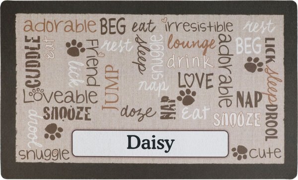 Drymate Linen Personalized Dog & Cat Placemat
