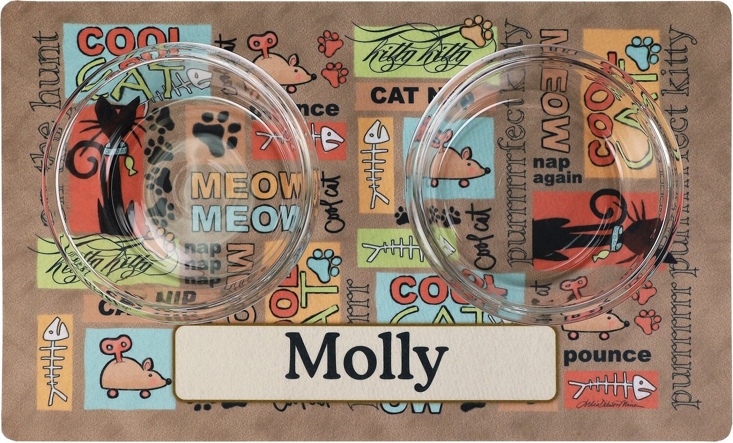 Drymate Cool Personalized Cat Placemat