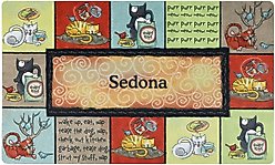 Drymate Kitty Chaos Personalized Cat Placemat 