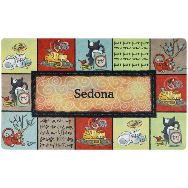 DRYMATE Kitty Chaos Personalized Cat Placemat