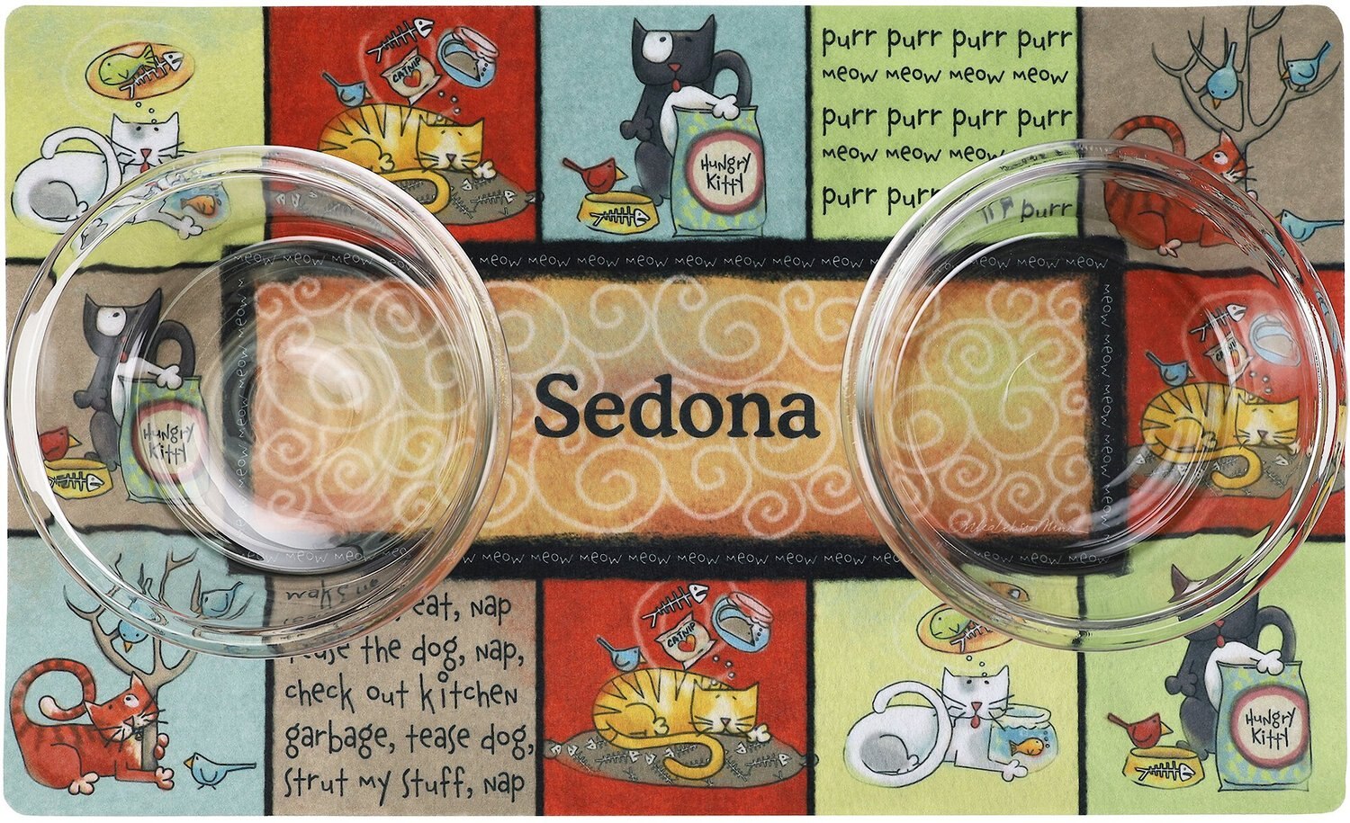 Drymate Kitty Chaos Personalized Cat Placemat