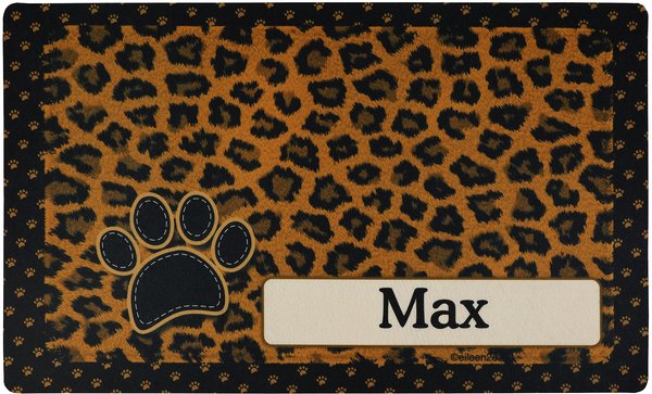 Drymate Leopard Personalized Dog & Cat Placemat, Tan slide 1 of 3