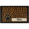 Drymate Leopard Personalized Dog & Cat Placemat, Tan
