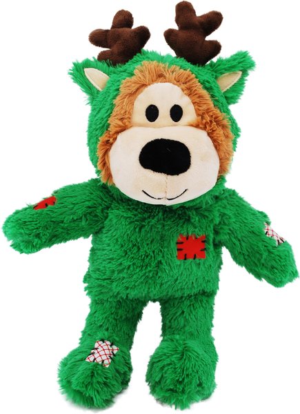 KONG Wild Knots Holiday Bear Squeaky Dog Toy, Character Varies, Medium/Large slide 1 of 4