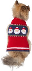Wagatude Santa Pixel Dots Dog Sweater, Small