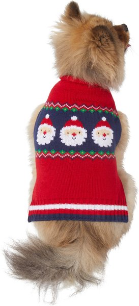 Wagatude Santa Pixel Dots Dog Sweater, XX-Large slide 1 of 4