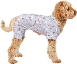 Wagatude Candy Cane Print Dog Pajamas, X-Small