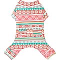 Wagatude Candy Print Fair Isle Dog Pajamas, Medium