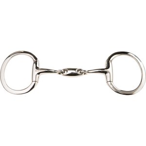 JP KORSTEEL Stainless Steel Oval Link Eggbutt Horse Snaffle Bit, 5-in ...