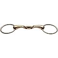 JP Korsteel Stainless Steel Copper Mouth Oval Link Loose Ring Horse Snaffle Bit, 5.5-in
