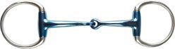 JP Korsteel Blue Steel Jointed Eggbutt Horse Snaffle Bit, 5-in