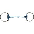 JP Korsteel Blue Steel Jointed Eggbutt Horse Snaffle Bit, 5-in